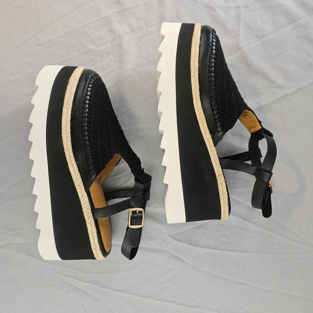 Free People Size 8 Black Morning in Mykonos Espadrille Platform Shoe NWOT NWOB - Picture 12 of 16